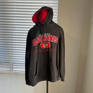 Reebok NHL Chicago Blackhawks Face Off Collection Pullover Hoodie Size M